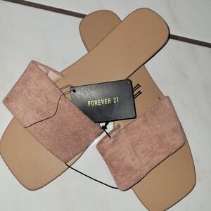 Forever 21 Blush Slide Sandals Size 8